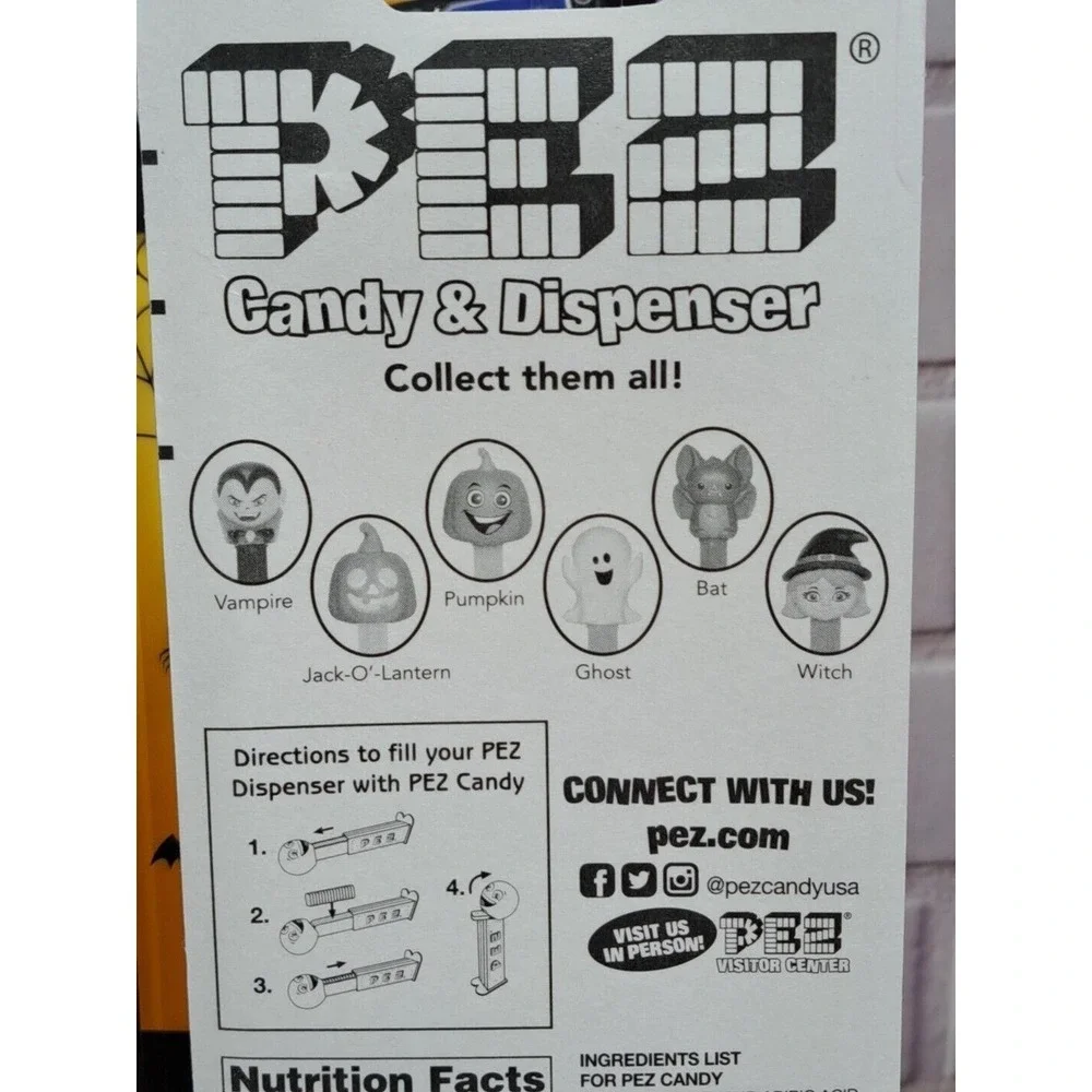 PEZ  Halloween Trick Or Treat Complete Set Of 6, Sealed New